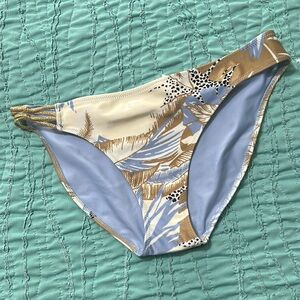aerie Tropical Print Bikini Bottom sz L